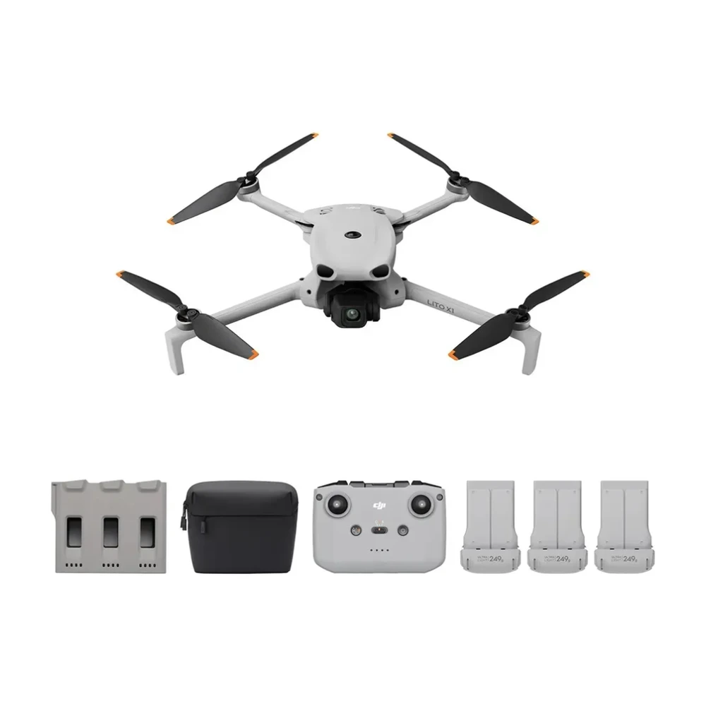 Drone DJI Lito X1 Fly More Combo (Control Remoto DJI RC-N3), Cámara 4K, Detección De Obstáculos, ActiveTrack, Sensor De 1/1.3 Pulgadas, 3 Batería